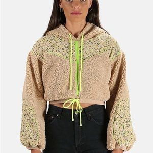 For Love and Lemons Sloane crop hoodie